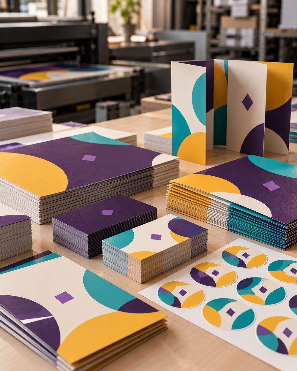 Tarjetas, flyers y stickers impresos