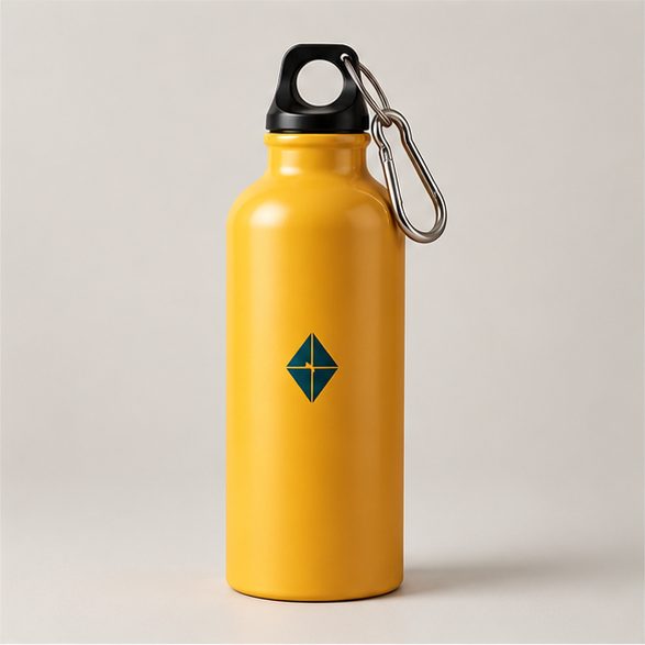 Botella deportiva de aluminio